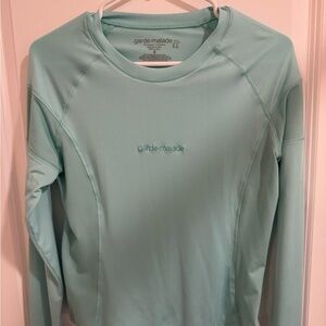 Garde-Malade Women's Long Sleeve Aqua under scrub